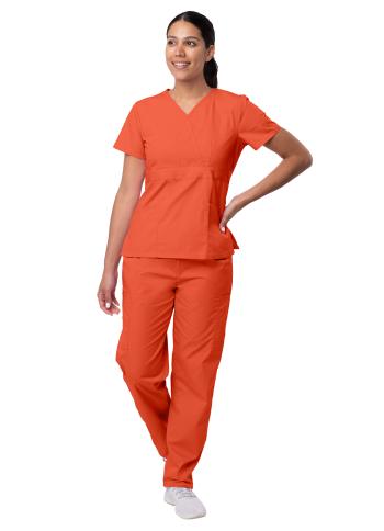 Women's Mop Wrap Top / Cargo Pants Set