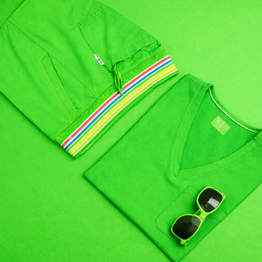 Ava Therese Signature Waistband Scrub Pants by Zavate Apparel