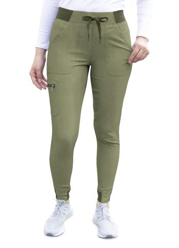 Buy Saundarya Women's Regular Fit Peg Trouser Olive Green_Medium at